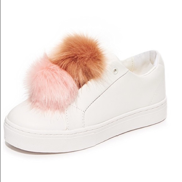 Sam Edelman Shoes - SAM EDELMAN LEYA POM POM SNEAKER NWOB
